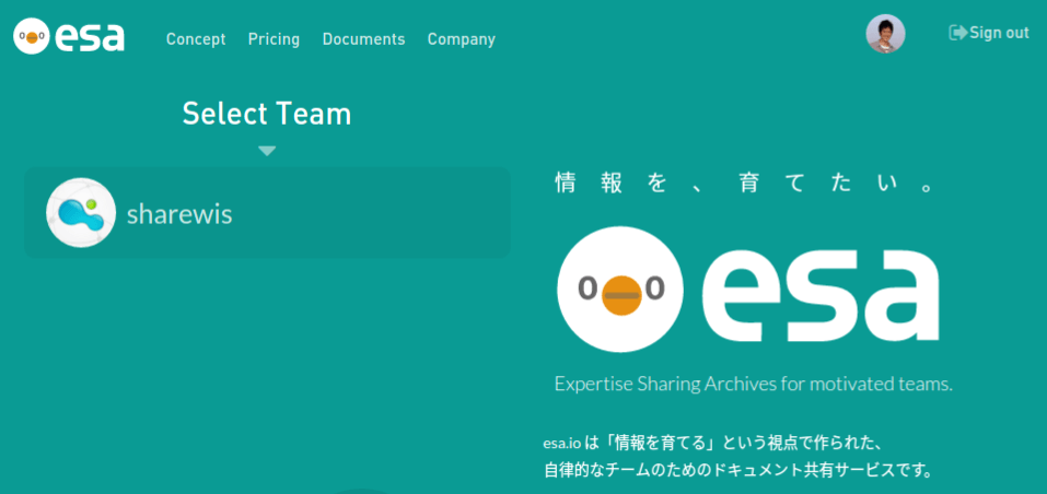 ShareWisのesa