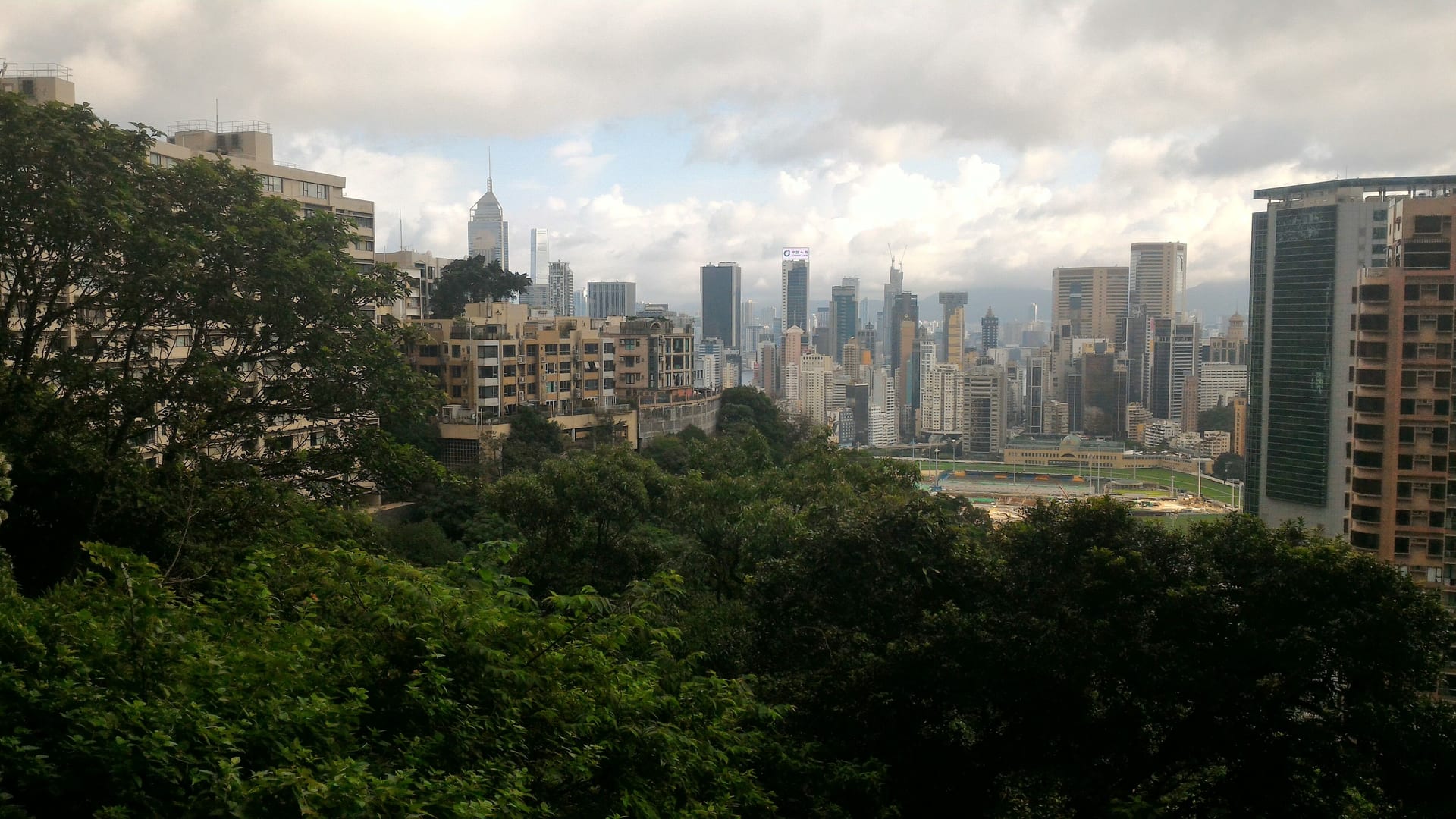 Hong Kong view from Bowen street