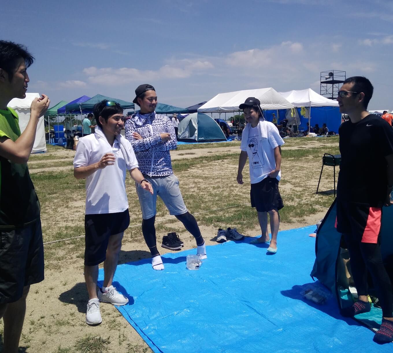 picture of a meeting in 24 hours relay marathon in Osaka 2018