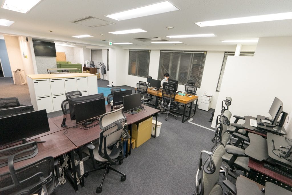 株式会社シェアウィズの執務スペースの中にある集中エリアの写真