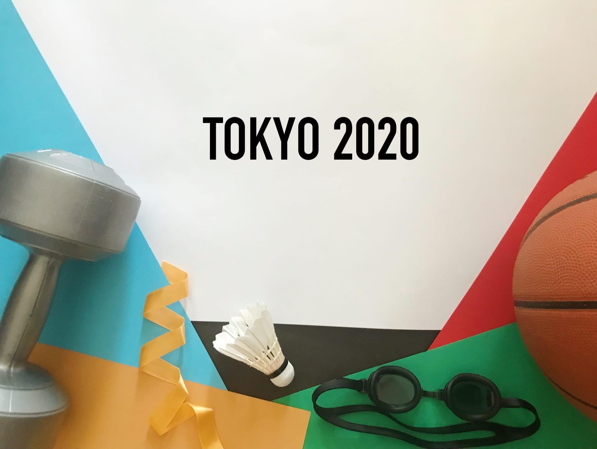 TOKYO 2020 と書かれたばなー画像